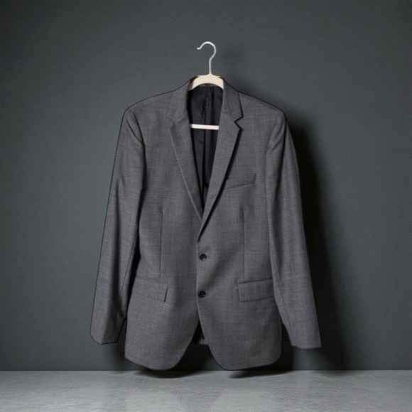 J Crew Men Thompson Wool Blazer Suit Jacket 40L Single Breasted Career‎ Academia